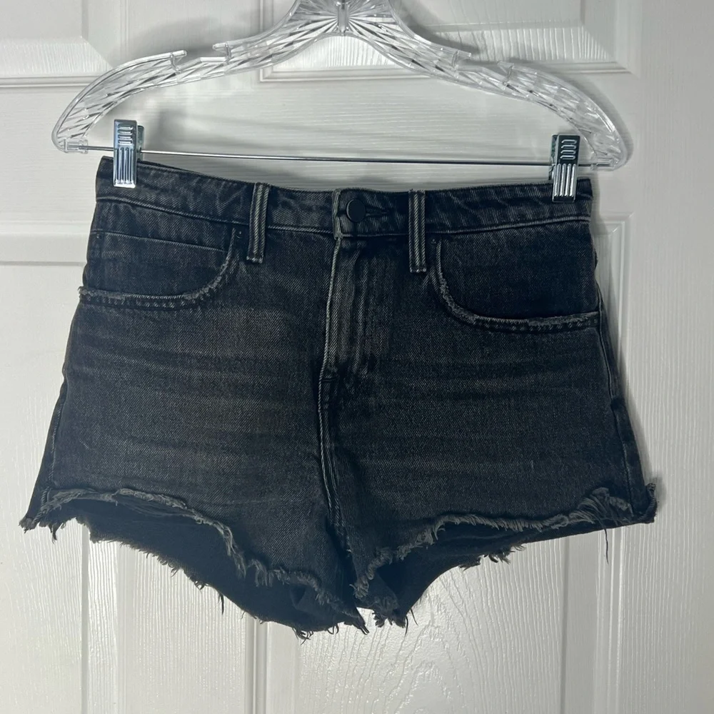 Alexander Wang Bite Grey Aged Shorts Sz 25